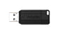 VERBATIM 16GB PINSTRIPE USB BLACK