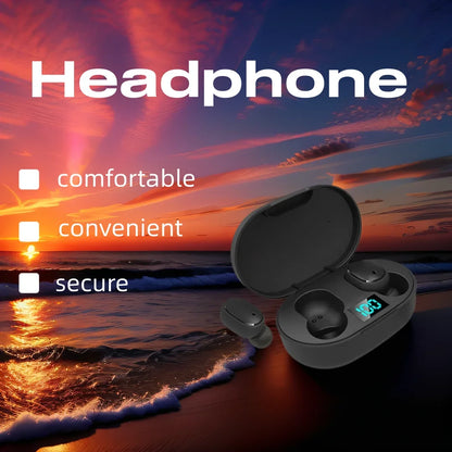 E6S Wireless Bluetooth Earphones TWS Bluetooth Headset Wireless Earbuds Noise Cancelling Earphones with Mic Headphones Sport