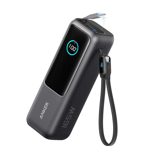 ANKER 25000MAH 165W TYPE C CABLE POWERBANK BLACK WARRANTY 18 MONTH