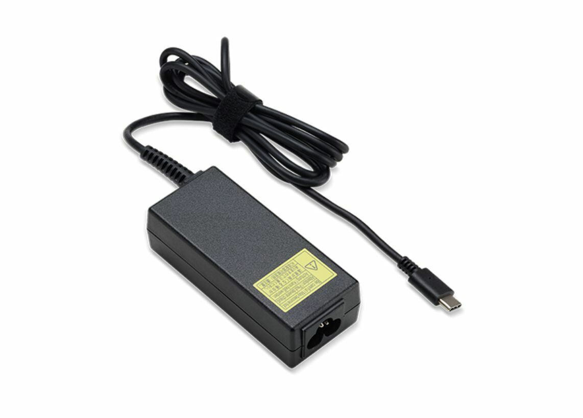 ACER 65W POWER ADAPTOR TYPE C BLACK WITH ZA POWER CORD