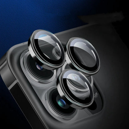 3-2pcs Metal Ring Camera Lens Protector for iPhone 12/13/14/15 pro Max 13 Mini 15 pro Max - Glass Lens Protection